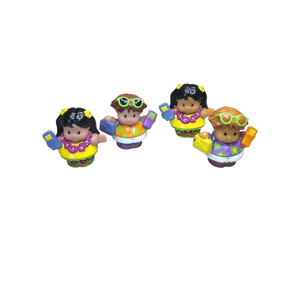 Fisher Price Little People Vacation Traveler‎ Figures Hawaiin set